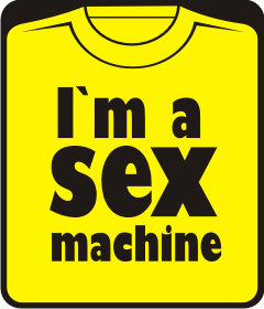 Прикольные футболки: i`m sex machine